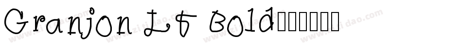 Granjon LT Bold字体转换